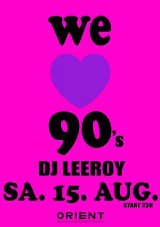 We love 90's