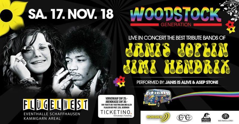 Woodstock Generation Live Concert – Tribute Band of JANIS & JIMI