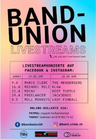 Band-Union Livestreams 2/5 – Michael Milz & KLAW