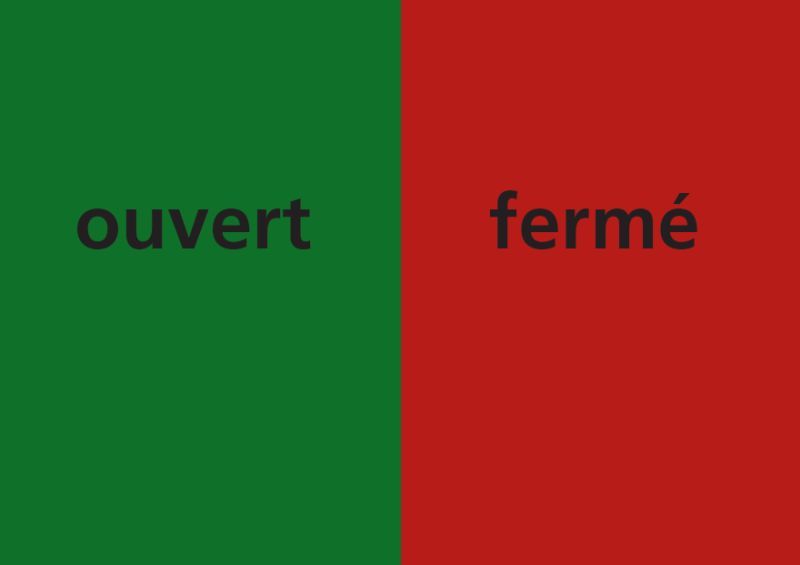 Ouvert – «fermé»