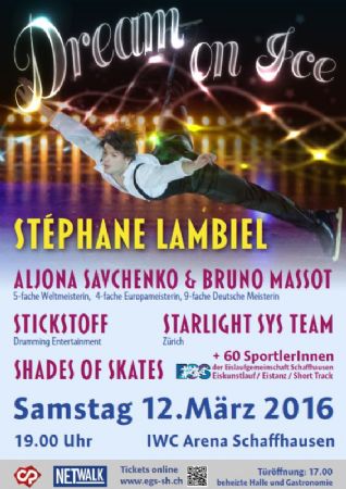 Dream on Ice – Stéphane Lambiel kommt nach Schaffhausen