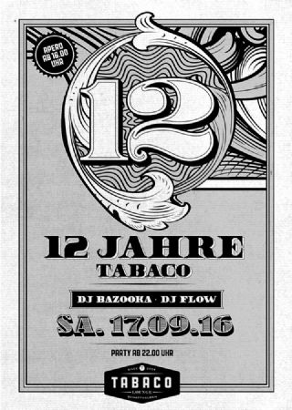 Birthday Bash 12 Jahre Tabaco 