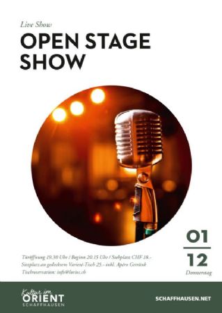 3. Open Stage Show