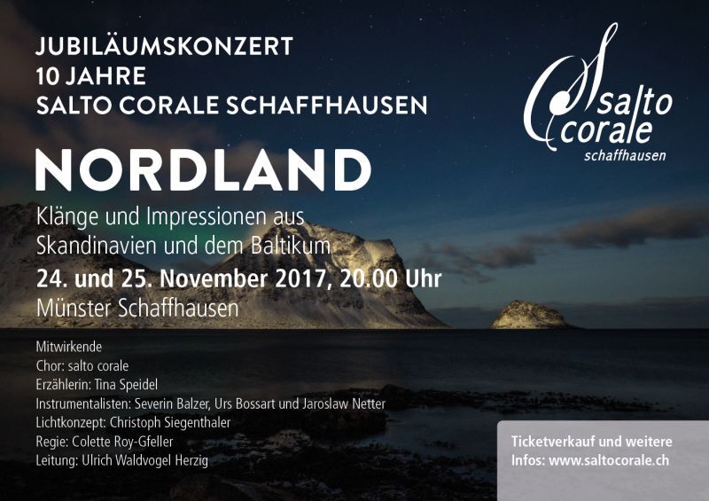 NORDLAND – Jubiläumskonzert 10 Jahre salto corale schaffhausen