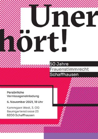 «Unerhört!» – 50 Jahre Schaffhausen Frauenstimmrecht