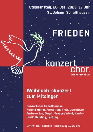 «Frieden» – Weihnachtskonzert Konzertchor Schaffhausen