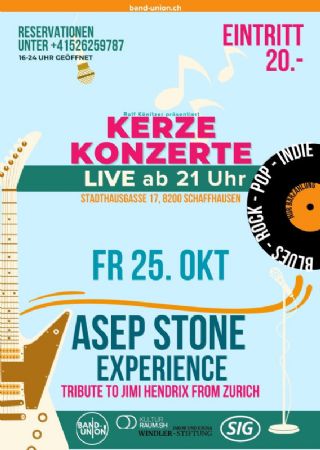 Kerze Konzerte – Asep Stone Experience