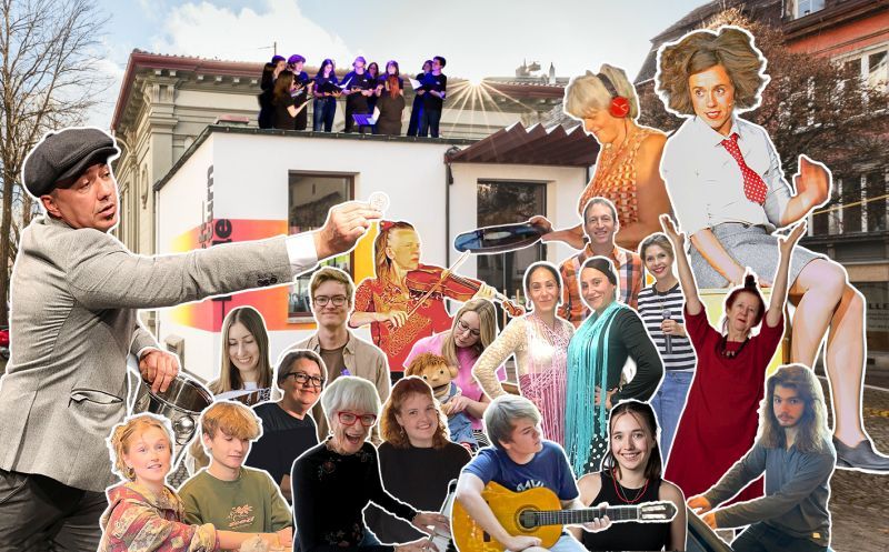 4 Jahre Theater Bachturnhalle – Kurzauftritte | Kunstkartenausstellung | Disco