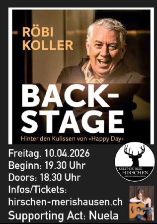 Röbi Koller – «BACKSTAGE – hinter die Kulissen von Happy Day»