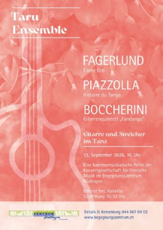 Boccherini, Piazzolla & Fagerlund – Gitarre und Streicher im Tanz