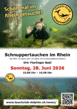 Tauchen: Schnuppertauchen in der Flurlinger Badi