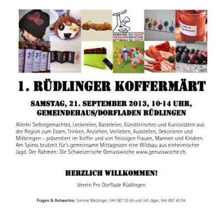 1. «Rüdlinger Koffermärt» 