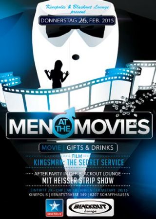 Men at the movies