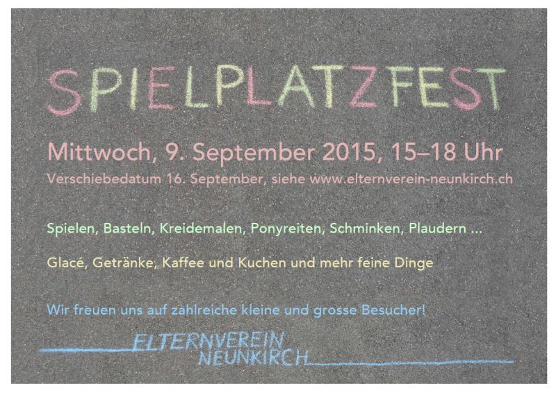 Spielplatzfest Neunkirch