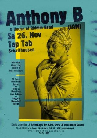 Anthony B (JAM) & House Of Riddim Band (AUT) 