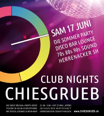Chiesgrueb Club Night – Die Sommer Party