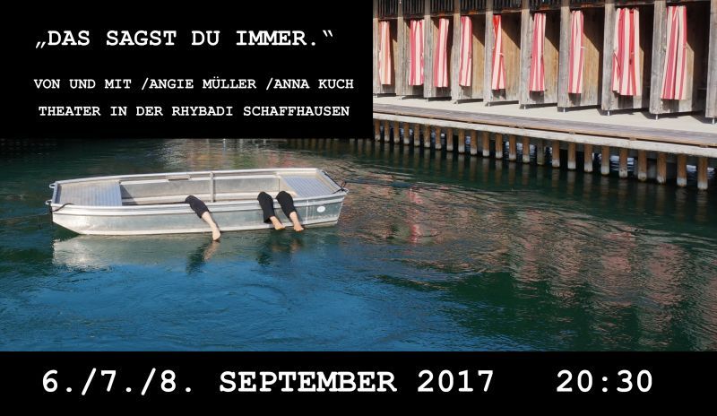 Das sagst du immer
