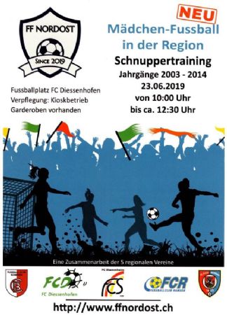 Fussball: Mädchen: 2. Schnuppertraining des FF Nordost