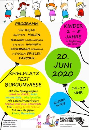 Spielplatzfest Burgunwiese Neuhausen am Rheinfall
