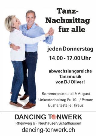 Tanznachmittag für Jedermann und Frau