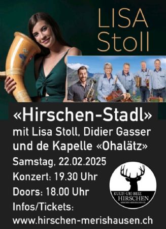 2. «Hirschen-Stadl» mit Lisa Stoll, Didier Gasser und der Kapelle «Ohalätz»