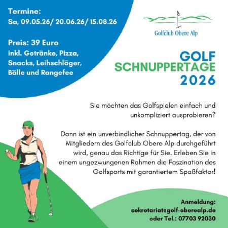 Sport: Golf Schnuppertag - Golfspass für alle