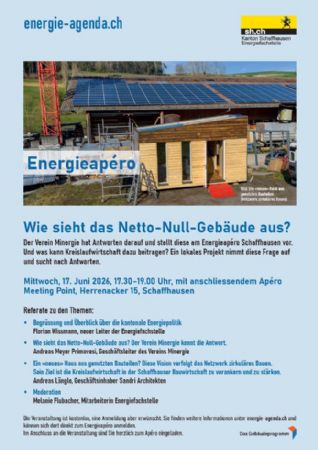 Energieapéro – Wie sieht das Netto-Null-Gebäude aus?