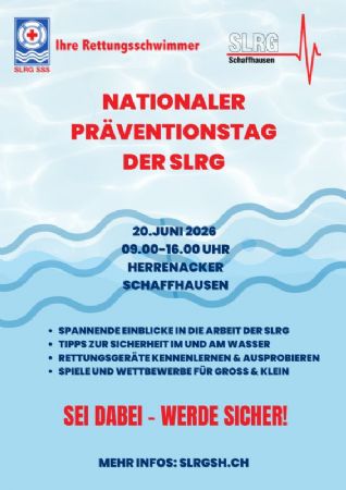 Nationaler Präventionsanlass SLRG Sektion Schaffhausen