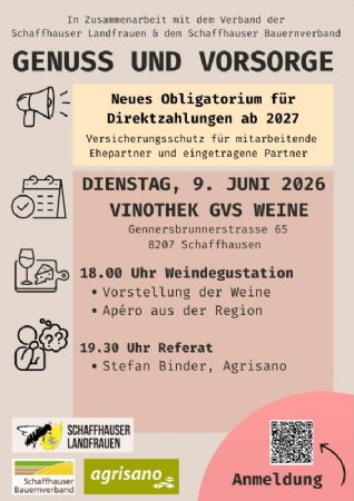 Genuss und Vorsorge