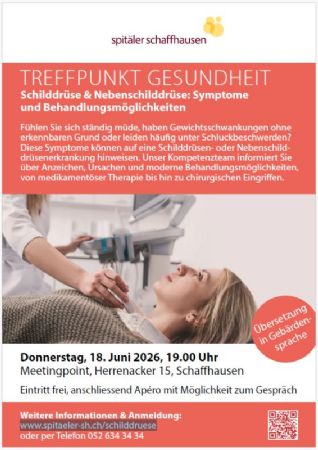 Treffpunkt Gesundheit – «Schilddrüse & Nebenschilddrüse» 