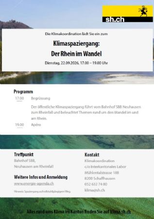 Klimaspaziergang  – «Der Rhein im Wandel»