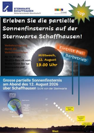 Partielle Sonnenfinsternis auf der Sternwarte