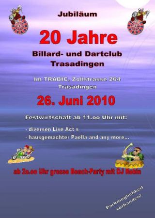 20 Jahre Billard- und Dartclub Trasadingen