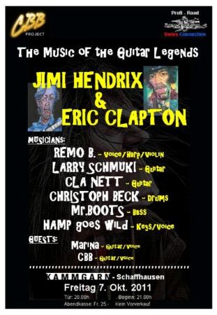 CBB: The Music of the Guitar Legends Jimi Hendrix & Eric Clapton