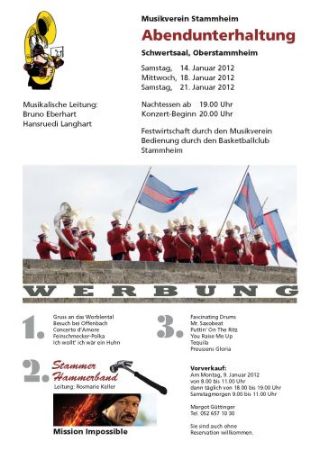 Abendunterhaltung Musikverein Stammheim