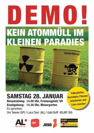 Demo – Kein Atommüll im kleinen Paradies