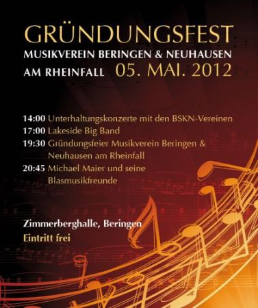 Gründungsfest Musikverein Beringen & Neuhausen am Rheinfall