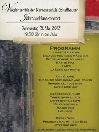 Schlusskonzert des Vokalensembles der Kanti SH