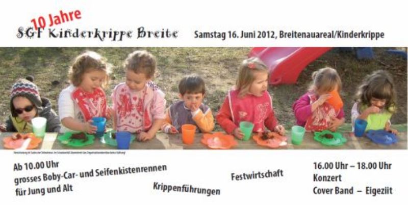 10 Jahre SGF Kinderkrippe Breite