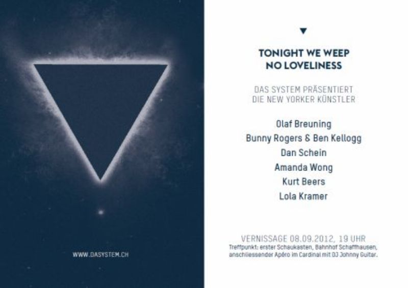 Tonight we weep no loveliness
