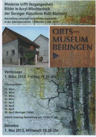 Ruth Bächtold – «Moderne trifft Vergangenheit, Bilder in Acryl-Mischtechnik»