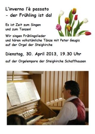 Frühlingslieder und volkstümliche Orgelmusik 