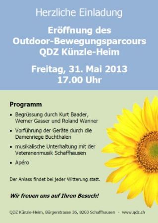 Eröffnung des Outdoor-Bewegungsparcours