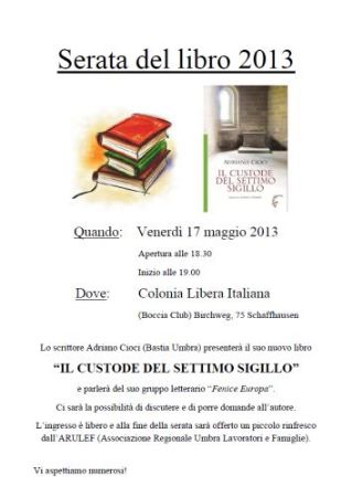 Serata del libro 2013