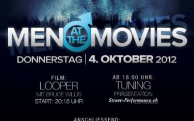 Men at the movies - Looper 